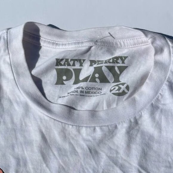 Katy Perry Collections White Cotton Tee - Picture 2 of 3